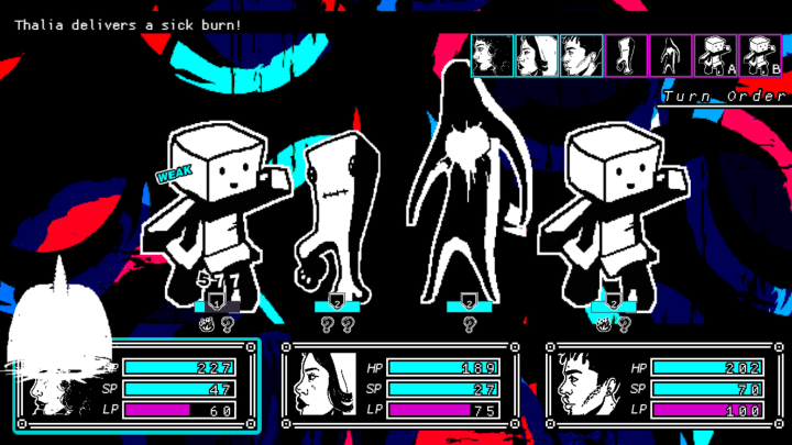 Combat in She Dreams Elsewhere draws from Earthbound, Persona and other turn-based RPGs.